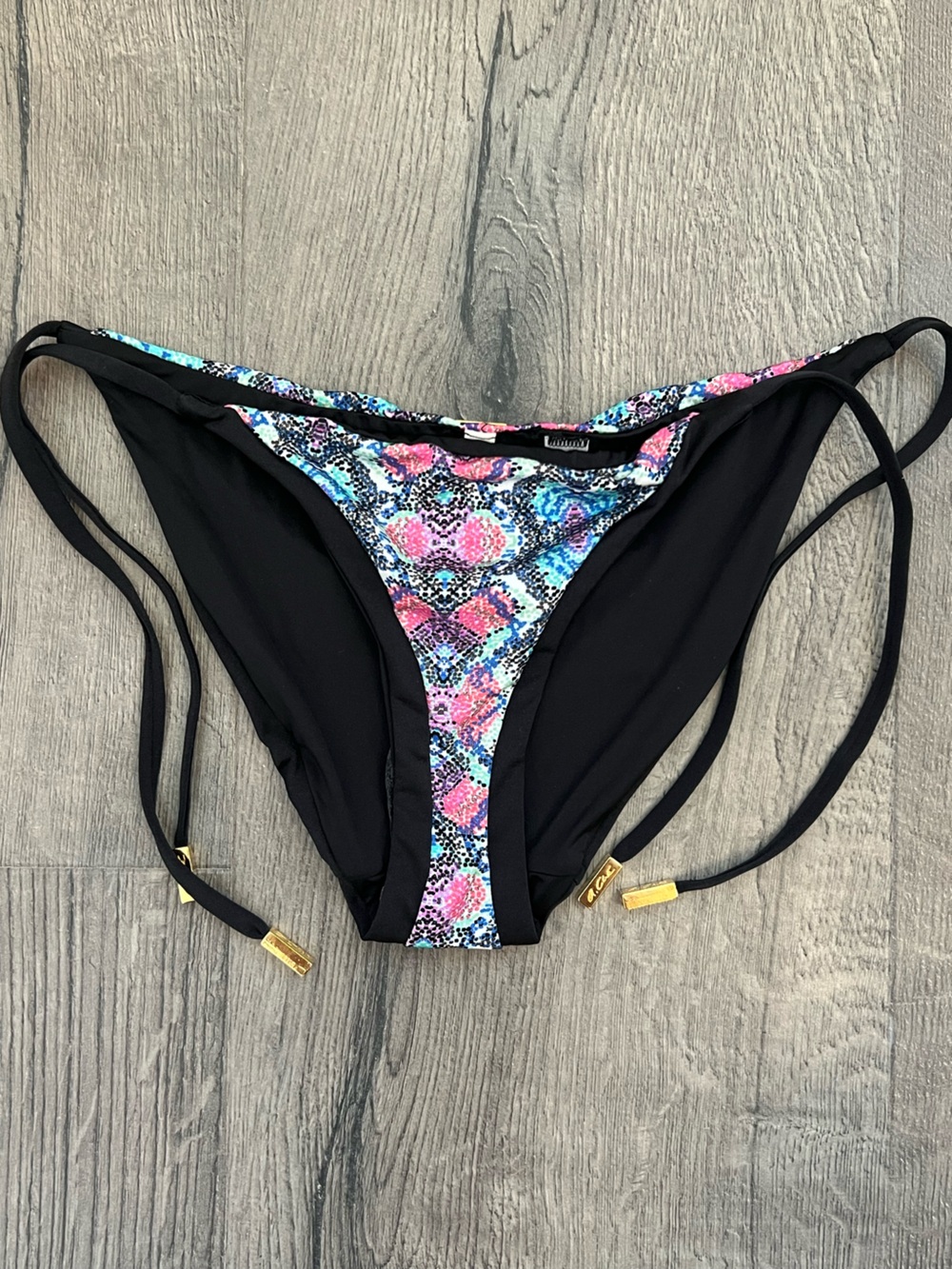Bikini Bottom with Pink & Blue Print